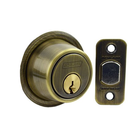 SCHLAGE COMMERCIAL Schlage Commercial B562P609 Grade 2 Double Cylinder Deadbolt C Keyway 12287 Latch 10094 B562P609